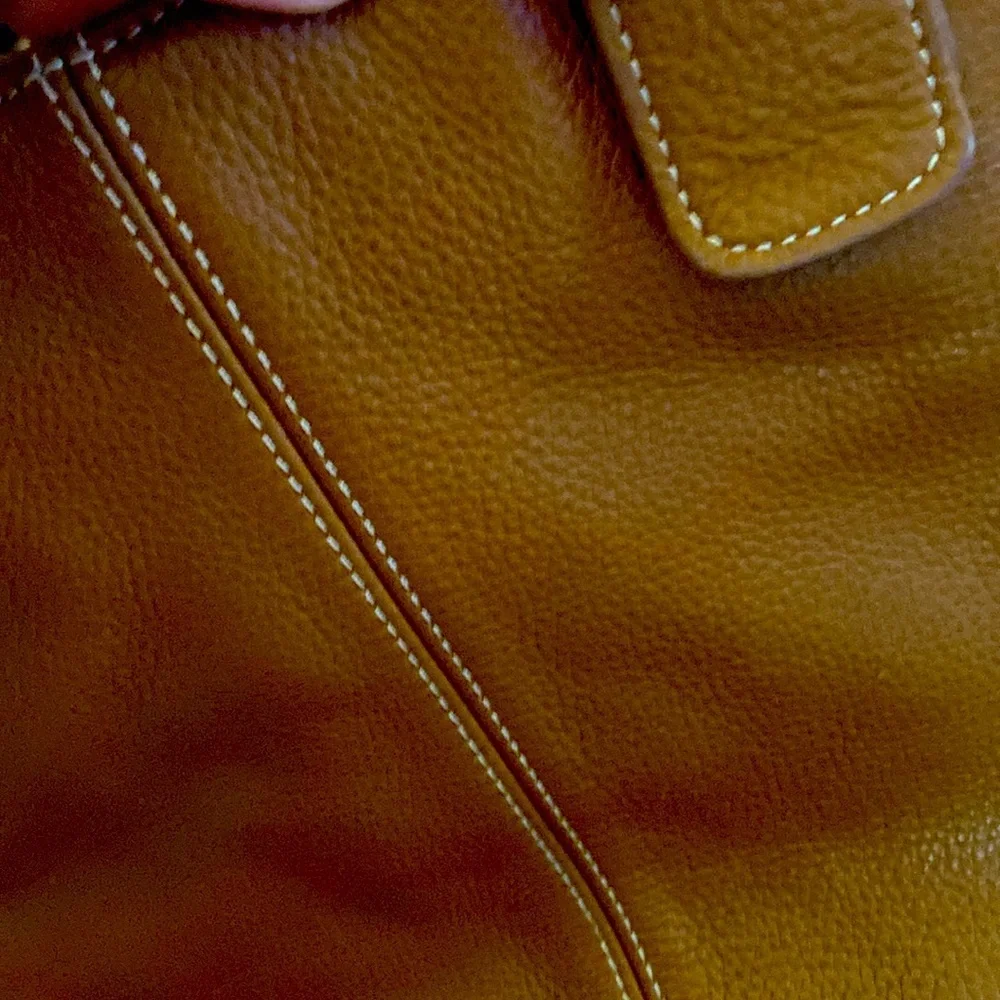 Leather cognac Brown Leather Bag medium size
